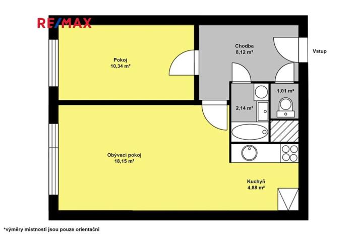 Prodej bytu 2+kk, Kolín, Za Baštou, 45 m2