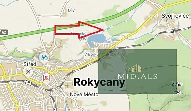 Prodej louky, Rokycany, K Lopatárně, 4651 m2