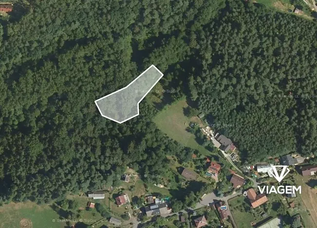 Prodej podílu lesa, Mírová pod Kozákovem, 844 m2