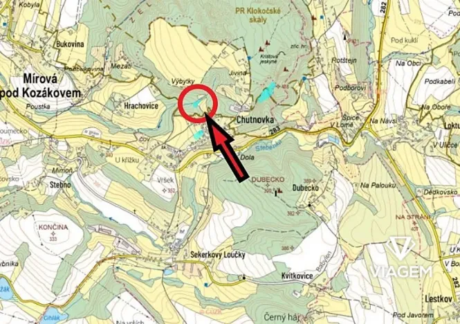 Prodej podílu lesa, Mírová pod Kozákovem, 844 m2