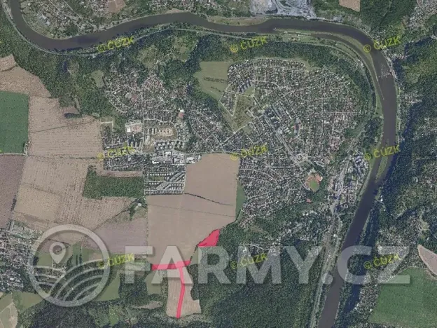 Prodej pole, Roztoky, 40596 m2