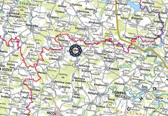 Prodej louky, Křešín, 3606 m2