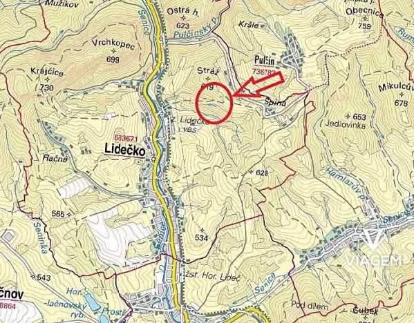 Prodej podílu lesa, Lidečko, 1248 m2