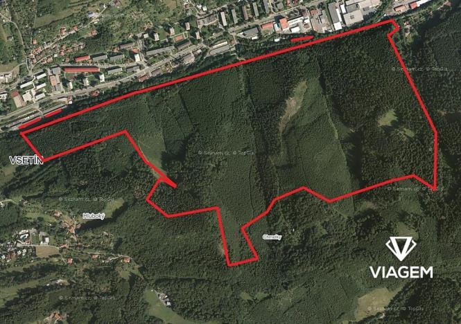 Prodej podílu lesa, Vsetín, 6855 m2