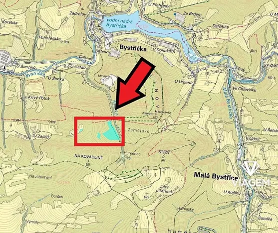 Prodej podílu lesa, Růžďka, 26737 m2