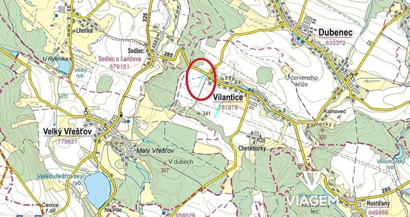 Prodej podílu pozemku pro bydlení, Vilantice, 791 m2