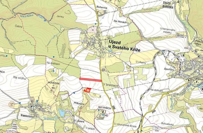 Prodej pole, Újezd u Svatého Kříže, 18718 m2