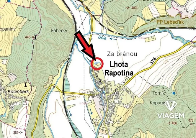 Prodej podílu pole, Lhota Rapotina, 421 m2