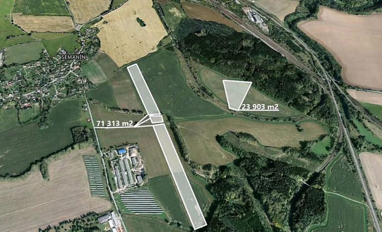 Prodej podílu pole, Semanín, 21211 m2