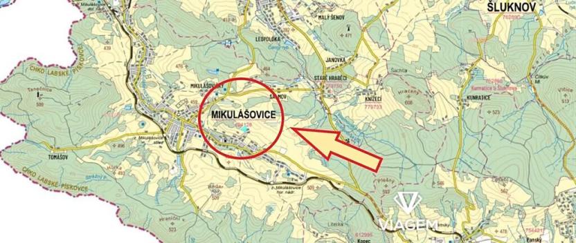 Prodej pole, Mikulášovice, 9685 m2