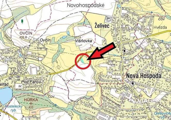 Prodej podílu zahrady, Sulice, 465 m2