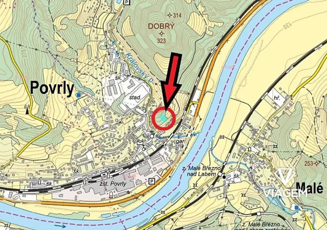 Prodej podílu zahrady, Povrly, 762 m2