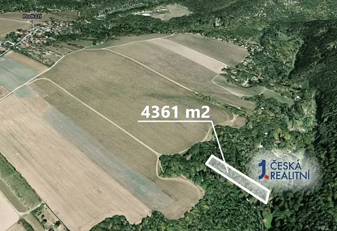 Prodej zahrady, Chyňava, 4361 m2