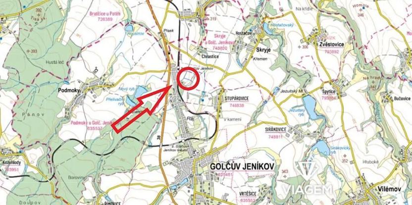 Prodej podílu pole, Golčův Jeníkov, 1372 m2