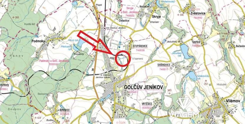 Prodej podílu pole, Golčův Jeníkov, 1124 m2