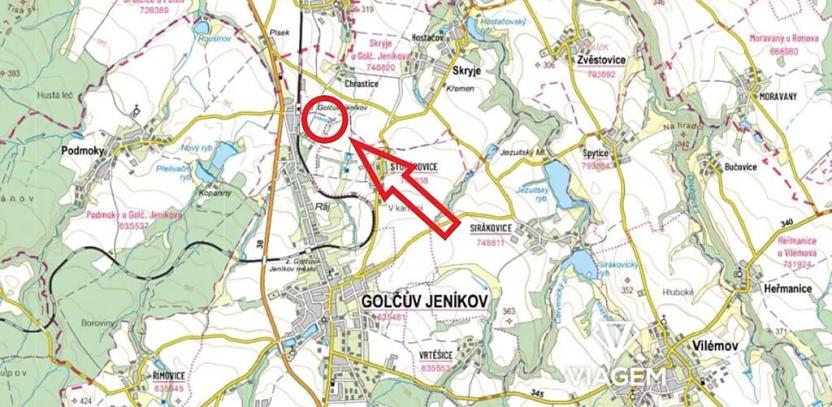 Prodej podílu pole, Golčův Jeníkov, 2445 m2