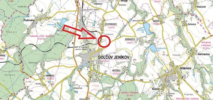 Prodej podílu pole, Golčův Jeníkov, 1812 m2