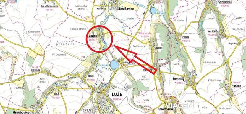 Prodej pole, Lozice, 11743 m2