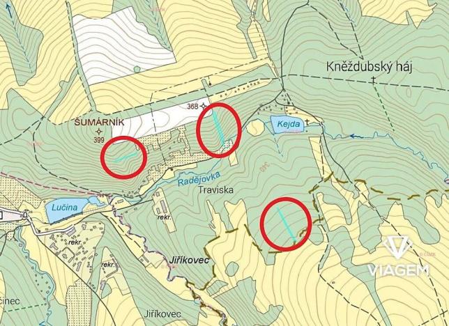 Prodej podílu lesa, Kněždub, 2367 m2