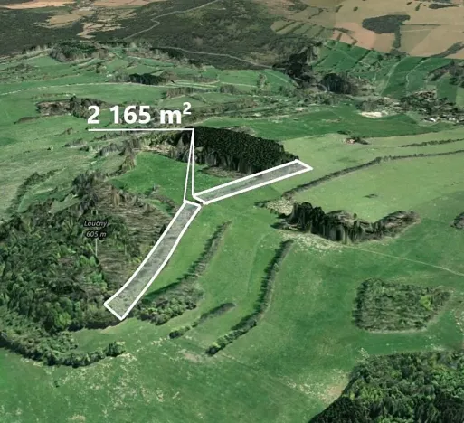 Prodej pole, Verneřice, 2165 m2