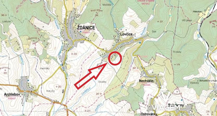 Prodej pole, Lovčice, 997 m2
