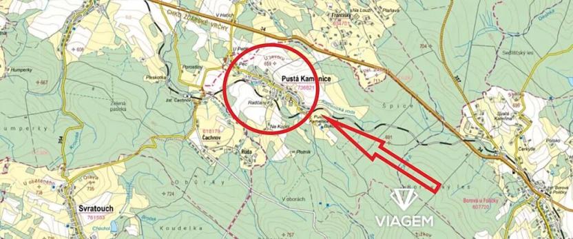 Prodej podílu zahrady, Pustá Kamenice, 617 m2