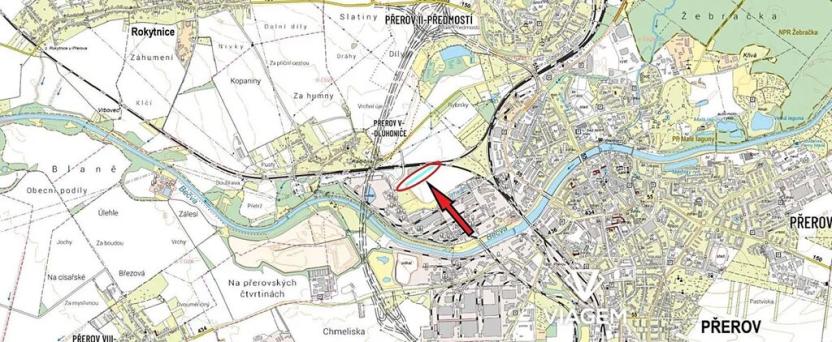 Prodej podílu komerčního pozemku, Přerov, 2003 m2