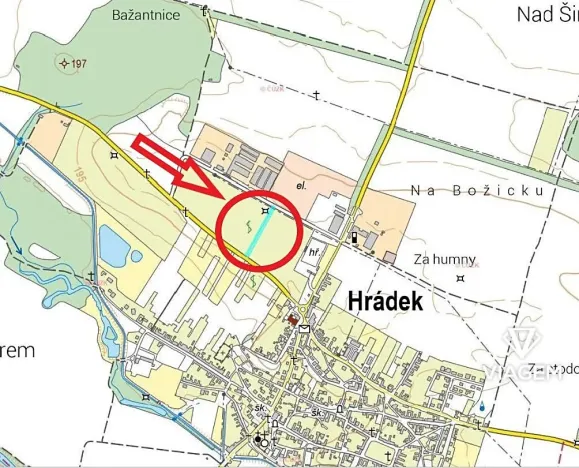 Prodej podílu pole, Hrádek, 2824 m2