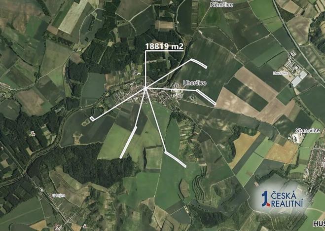 Prodej podílu pole, Uherčice, 1045 m2