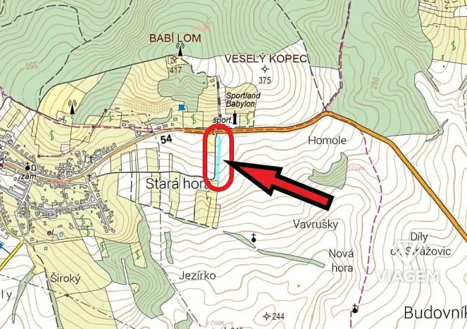 Prodej podílu pole, Strážovice, 329 m2