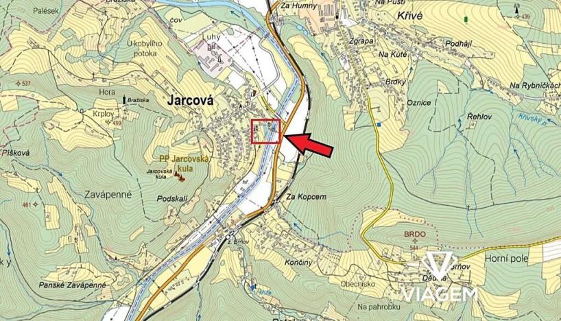 Prodej podílu pole, Jarcová, 479 m2