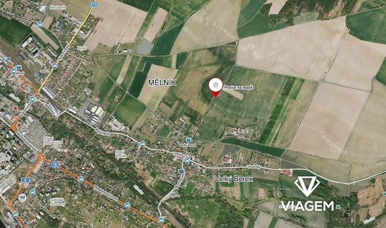 Prodej podílu pole, Velký Borek, 1028 m2