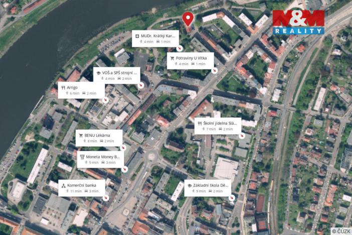 Prodej bytu 3+1, Děčín - Děčín I-Děčín, Nerudova, 90 m2