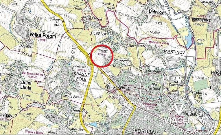 Prodej podílu pole, Ostrava, Nové Dvory, 825 m2