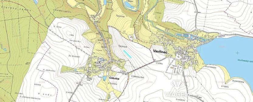 Prodej podílu pole, Církvice, 1235 m2