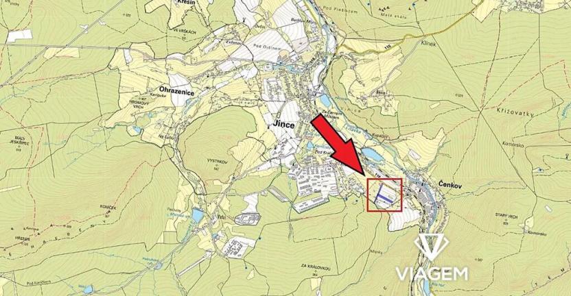 Prodej podílu pole, Jince, 492 m2