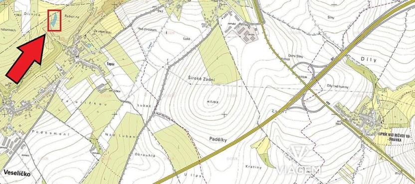 Prodej podílu pole, Veselíčko, 682 m2