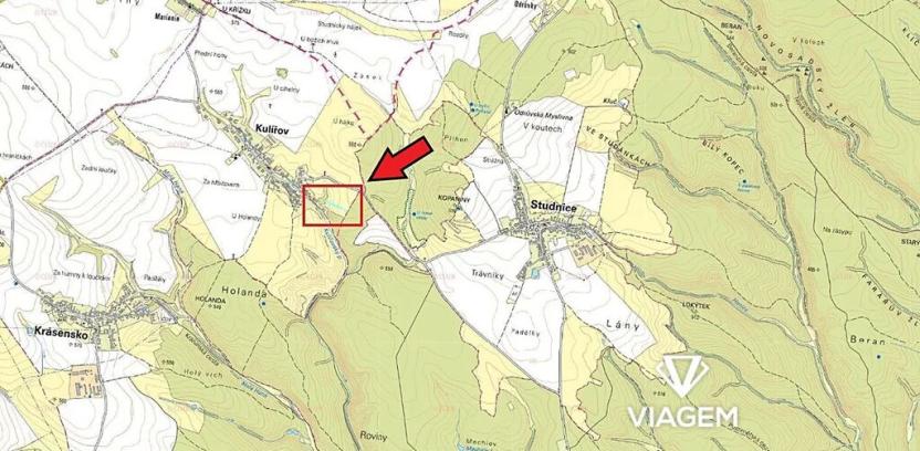 Prodej podílu pole, Kulířov, 142 m2