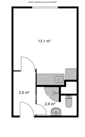 Pronájem bytu 1+kk, Liberec, Na Pískovně, 20 m2
