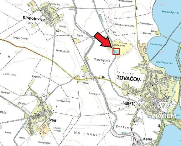 Prodej podílu zahrady, Tovačov, 1275 m2