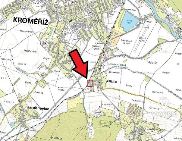 Prodej podílu pozemku pro bydlení, Kroměříž, 606 m2