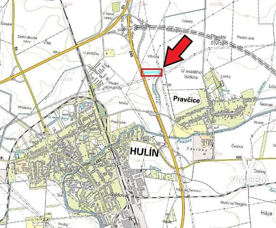 Prodej podílu pole, Pravčice, 473 m2