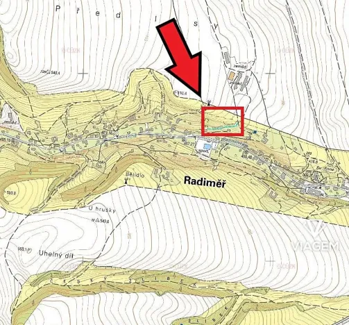 Prodej podílu pozemku pro bydlení, Radiměř, 360 m2