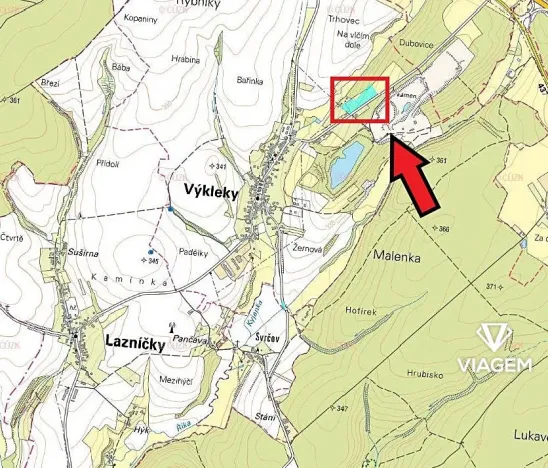 Prodej podílu pole, Výkleky, 1150 m2