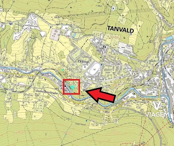 Prodej pole, Tanvald, 1734 m2