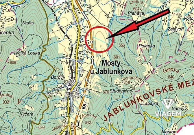 Prodej podílu pole, Mosty u Jablunkova, 690 m2