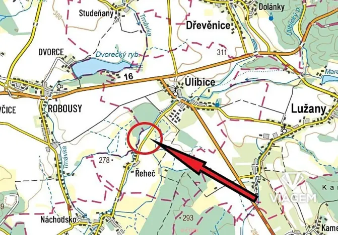 Prodej podílu pole, Úlibice, 895 m2