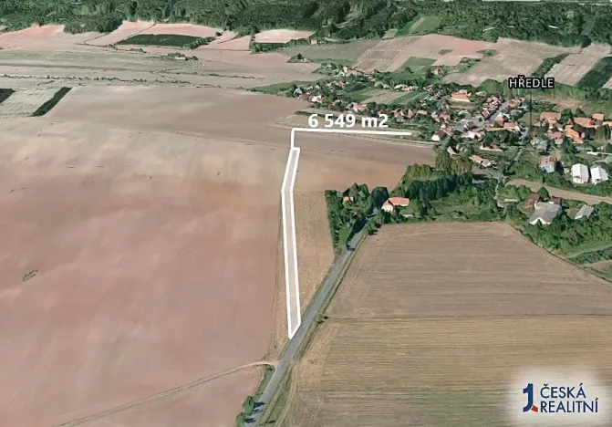 Prodej podílu pole, Krupá, 2183 m2