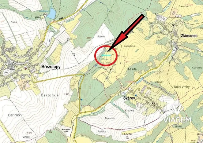 Prodej pole, Zlámanec, 4346 m2