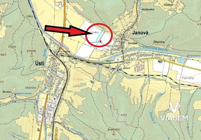 Prodej podílu pole, Vsetín, 595 m2